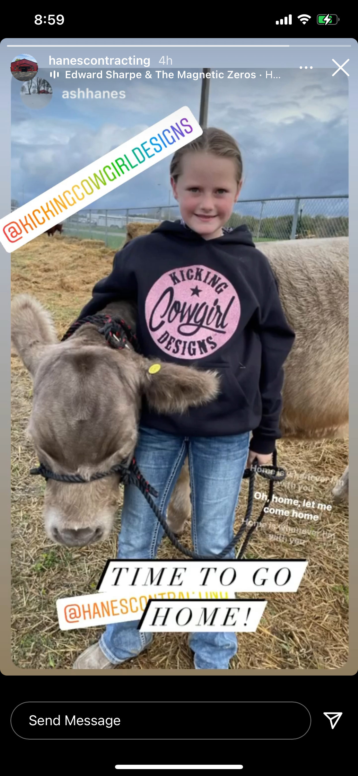 Youth Black Hoodie - Philly Rose Pink Sparkle